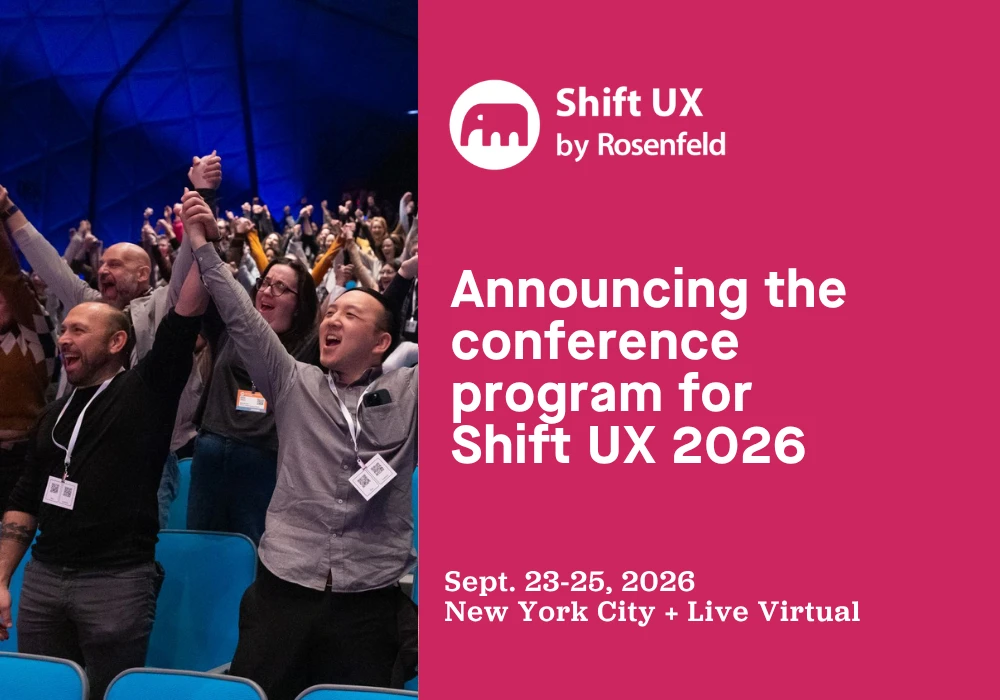 Announcing the Conference Program for Shift UX 2026
