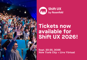 Tickets now available for Shift UX 2026!